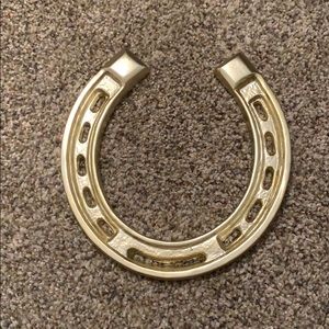 Gold Horse Shoe Decor
